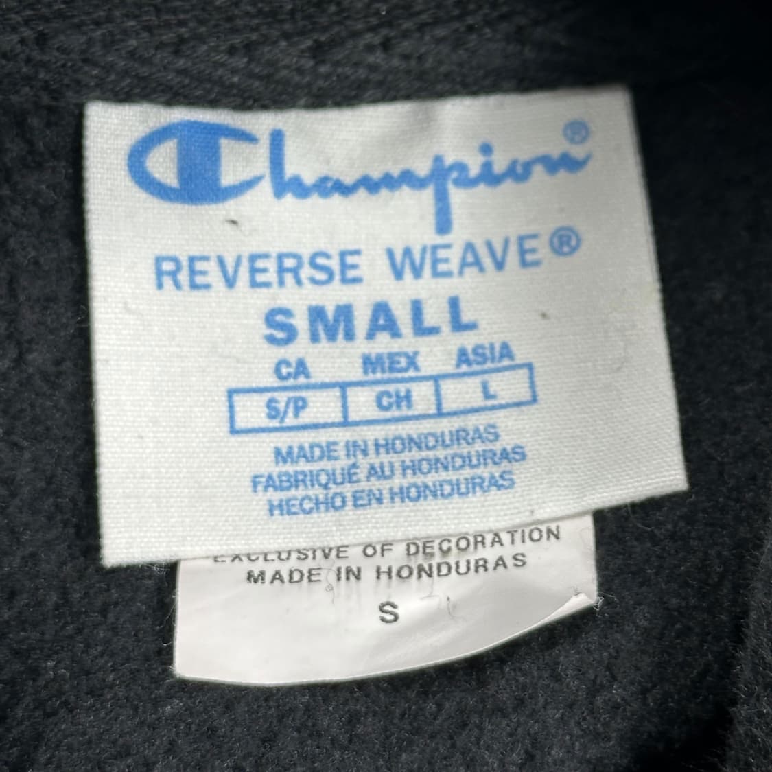 챔피온 리버스위브 블랙 헤비 후드티 (S) 상품이미지4