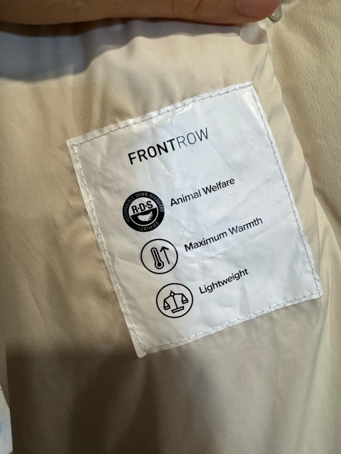 프론트로우 숄카라 구스 패딩  상품이미지8