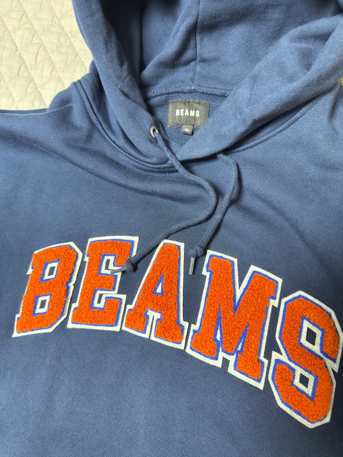 [BEAMS] 빔즈 베이직 후드 네이비 사이즈 XL 상품이미지3