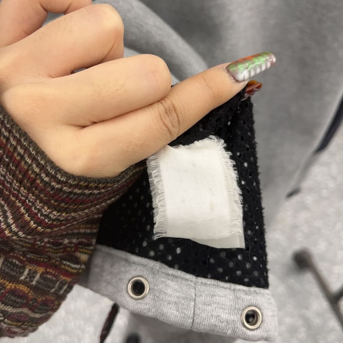 마자플라바 올드스쿨 스트릿 힙합 배색 후드집업 100 C09457 상품이미지6