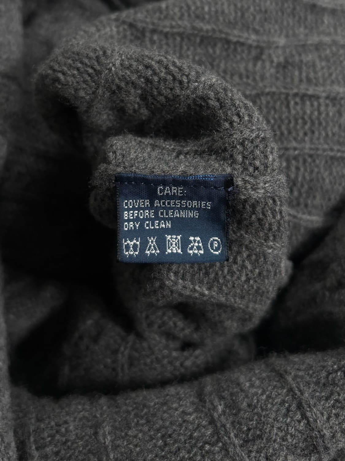 폴로 그레이 울 캐시미어 니트 원피스 상품이미지7