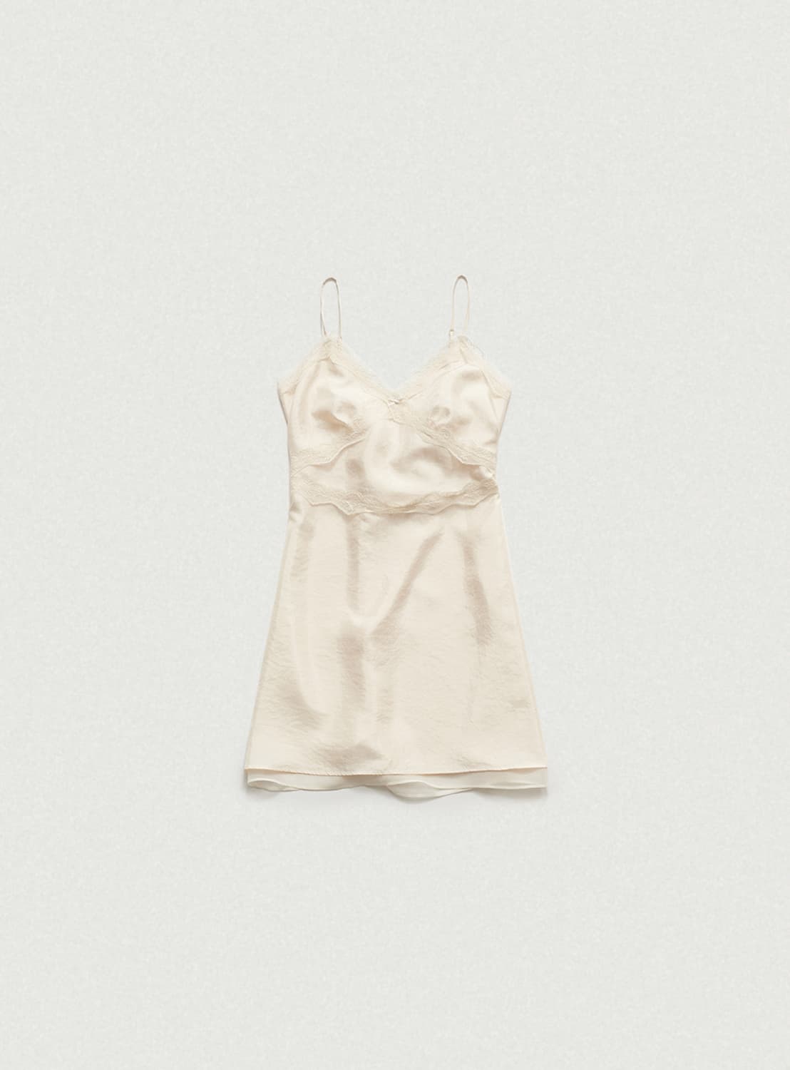 더바넷 Satin Lace Slip Dress 상품이미지2