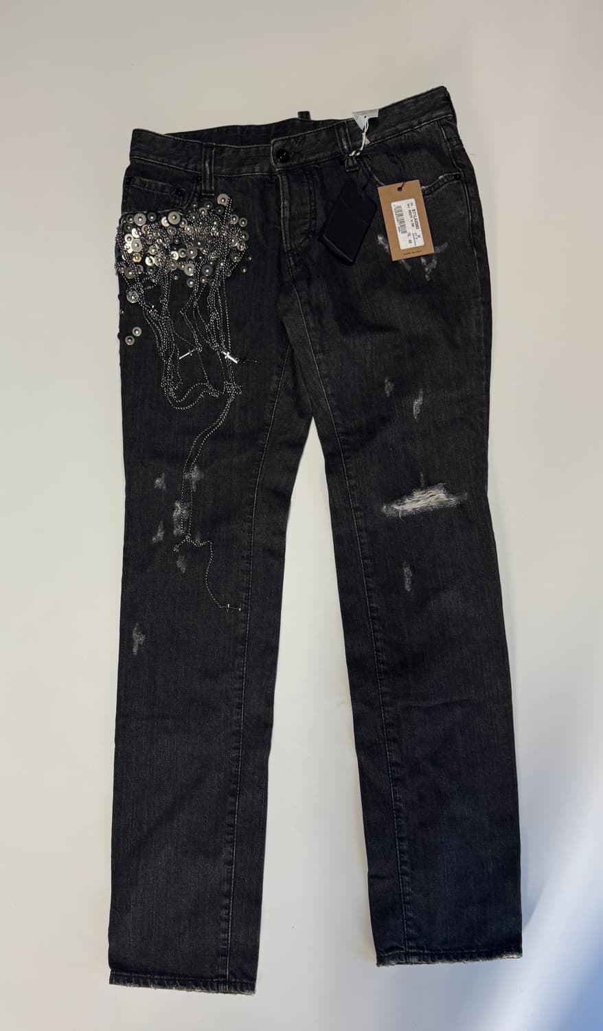 <새상품> 디스퀘어드2 아카이브 락펑크 체인 데님팬츠 상품이미지1