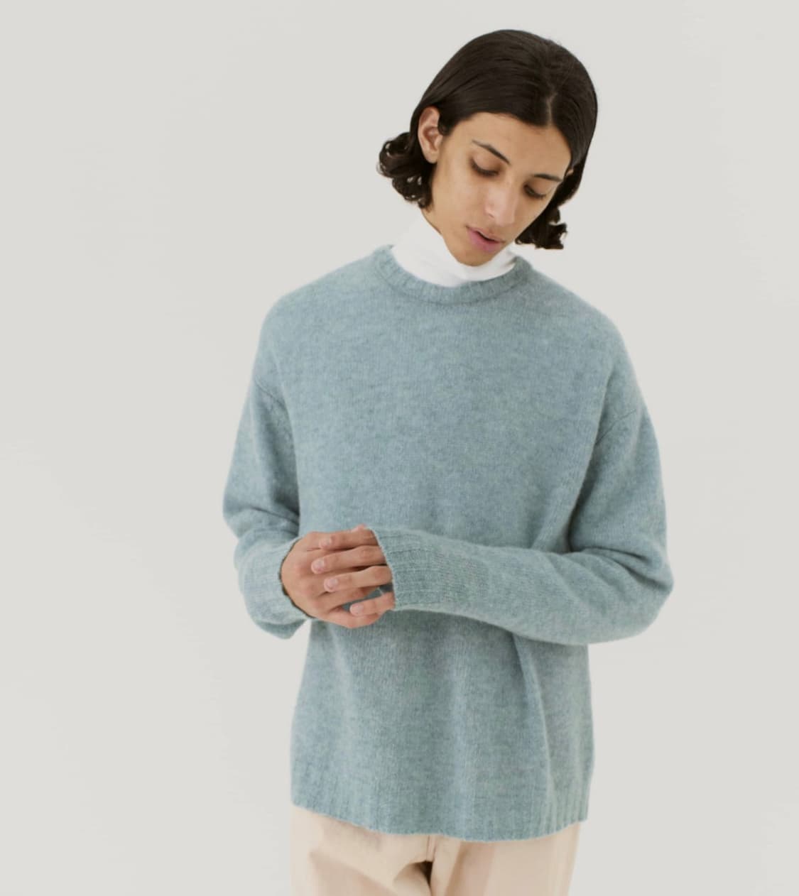 오라리 울 세틀랜드 니트 상품이미지2