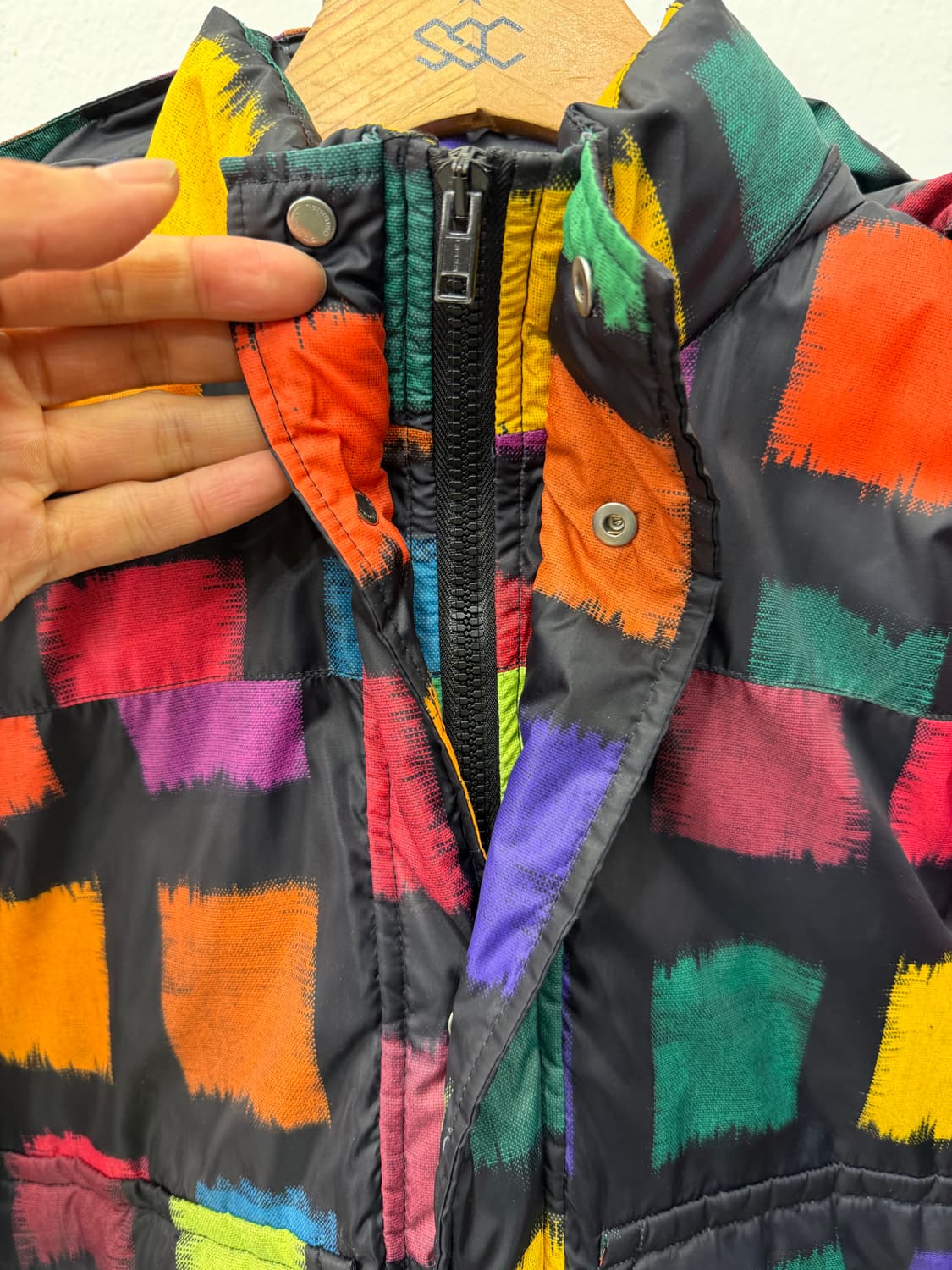 정품) 마르니 키즈 컬러 블록 패턴 패딩 자켓 8Y 상품이미지3