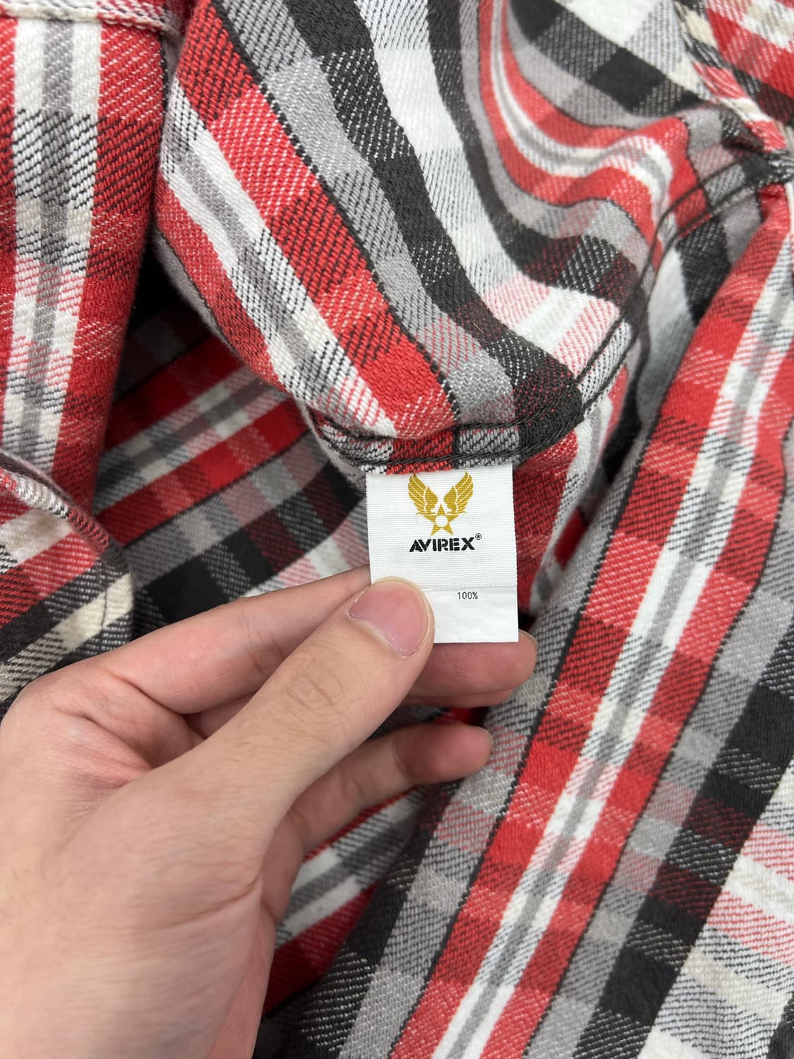 아비렉스 체크 셔츠 상품이미지4