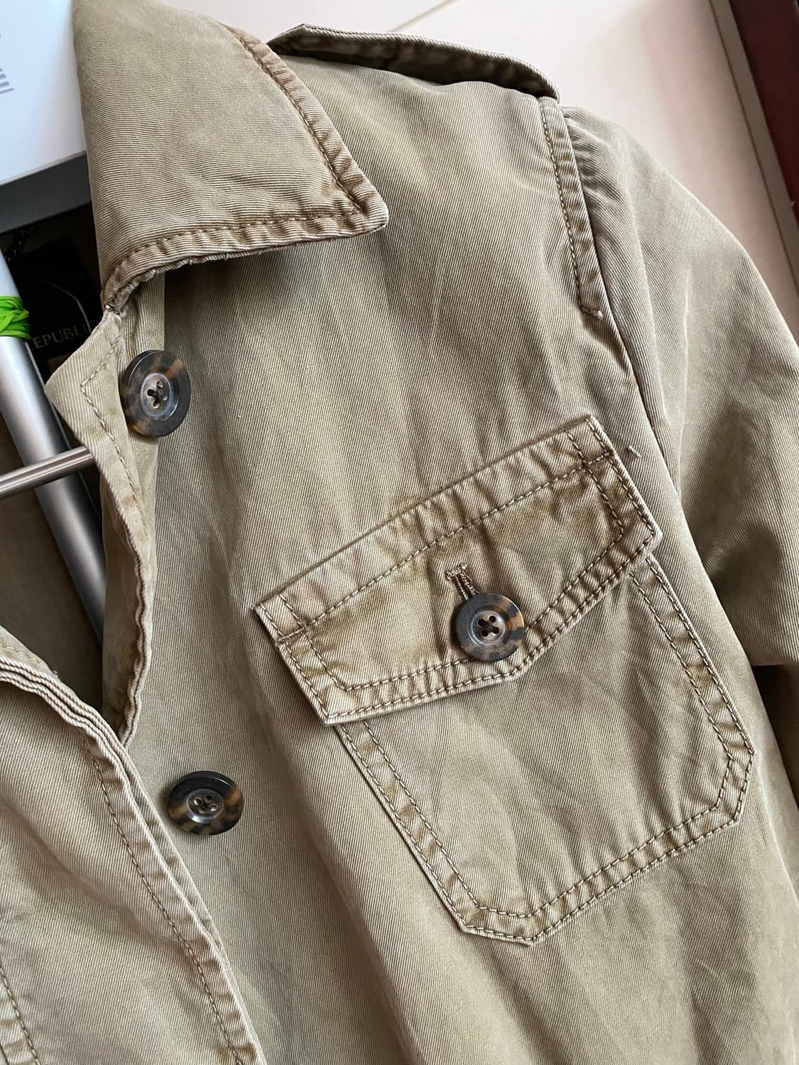 바나나 리퍼블릭 야상 자켓 XS 카키(새상품) 상품이미지1