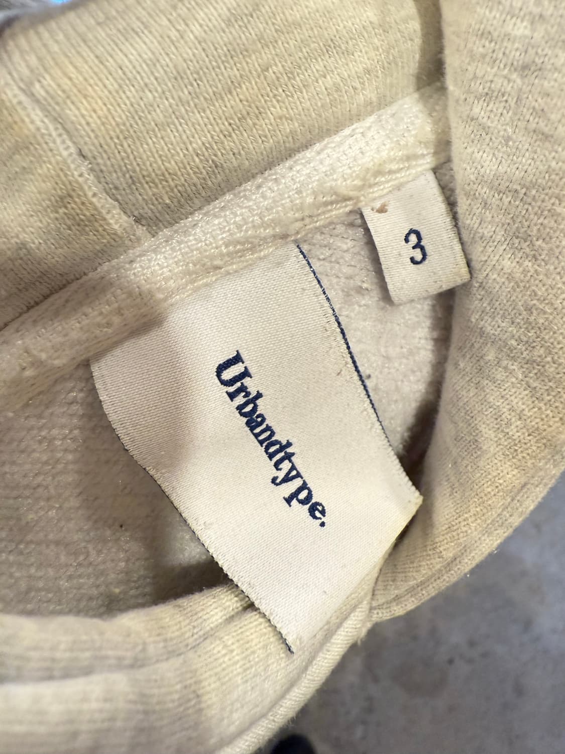 어반디타입 퀄리티 스타트 엠블럼 후드 멜란지 상품이미지2