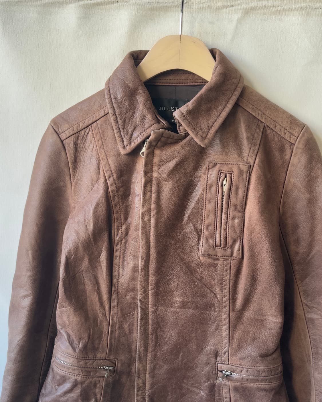 [JILL STUART] Cowhide Leather Jacket 상품이미지4