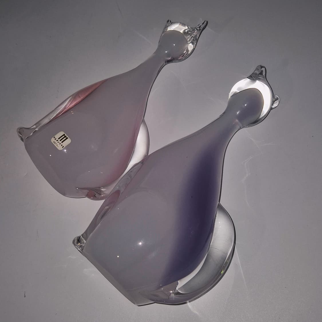 80s 핸드블로운 컬러 마블 고양이 세트 상품이미지10