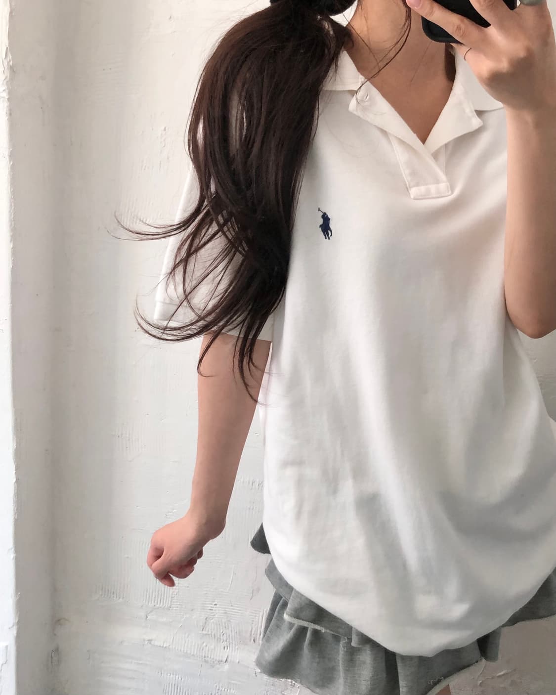 Polo 폴로 랄프로렌 신형 화이트컬러 슬림핏 코튼 PK 카라티셔츠 상품이미지6