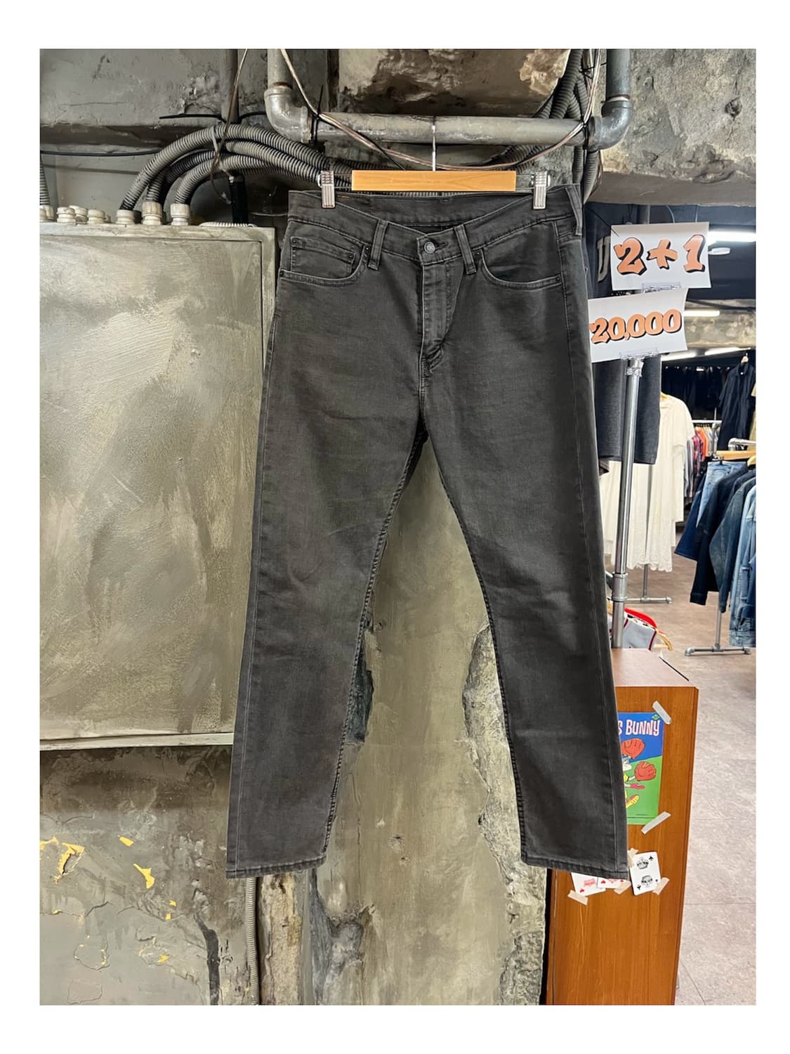 리바이스 510 흑청 데님 팬츠 W32 L30 #csz4089 상품이미지1