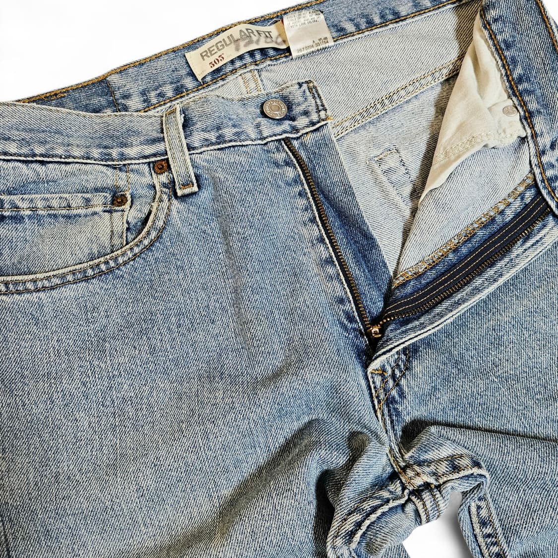[32X30][리바이스]00's 505 블랭크탭 레귤러 스트레이트 데님 상품이미지4