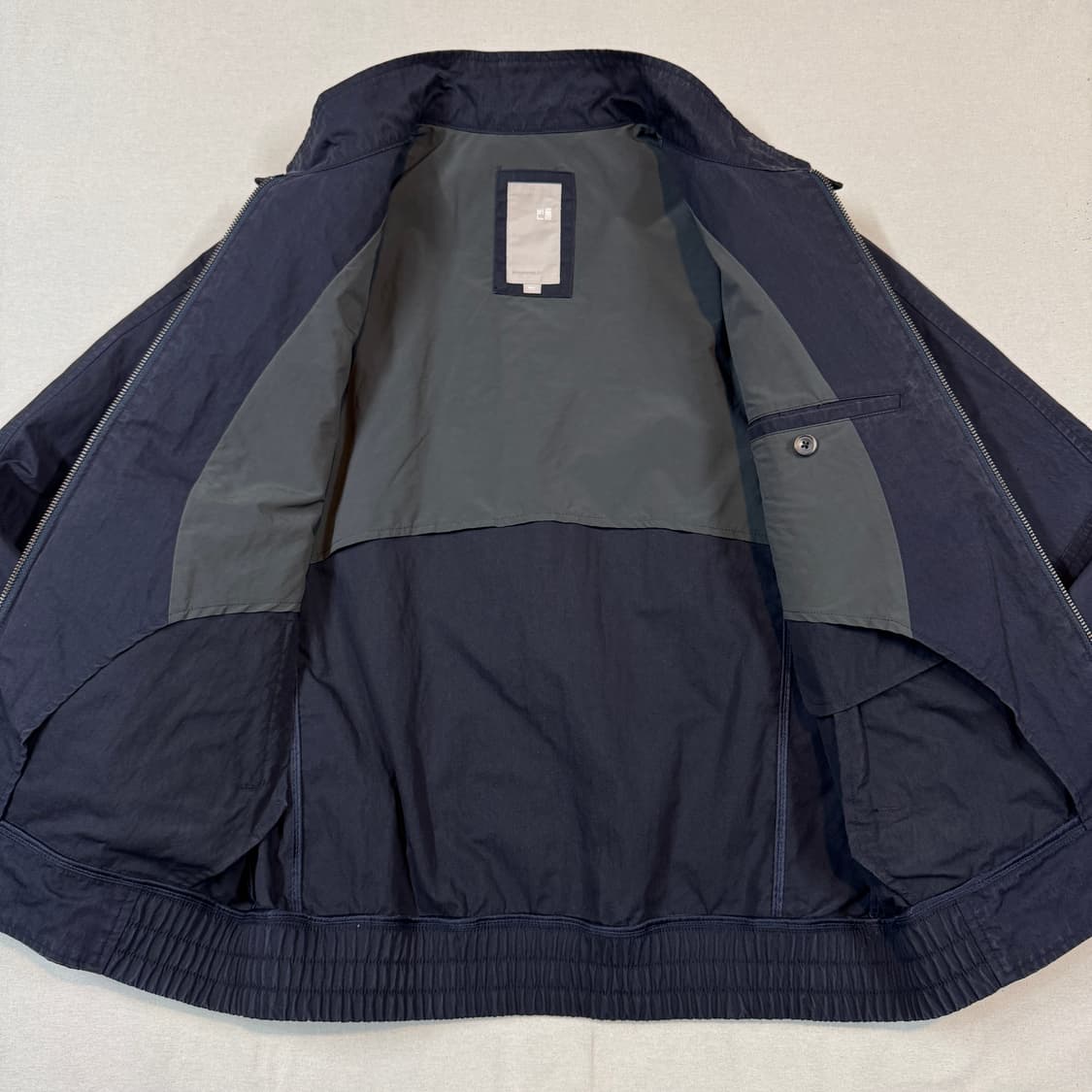 L) 빈폴 네이비 솔리드 해링턴 자켓 상품이미지5