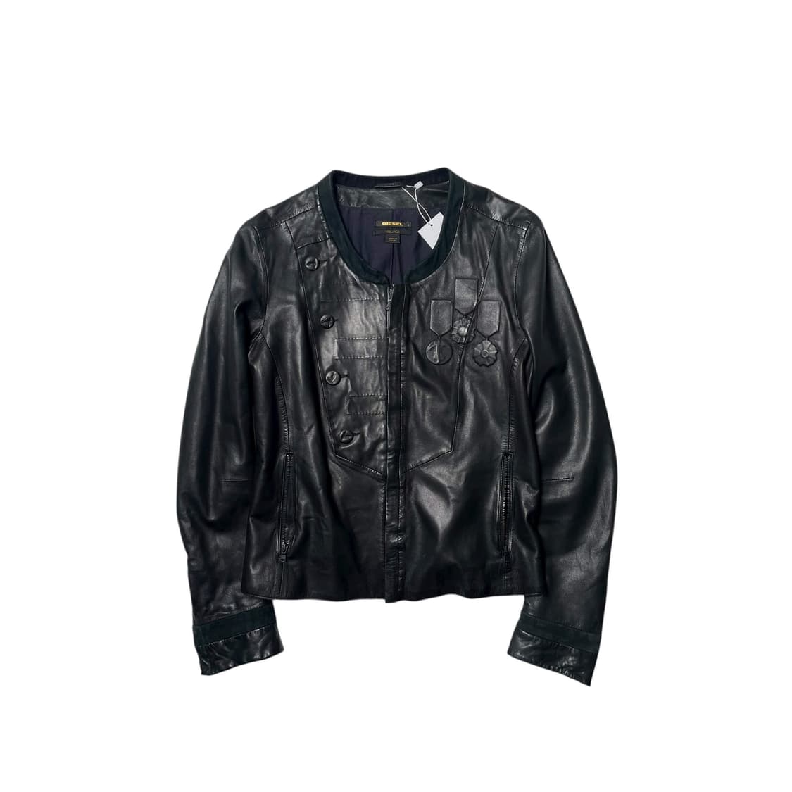 디젤 블랙 골드 3 메달 나폴레옹 레더 자켓 상품이미지1