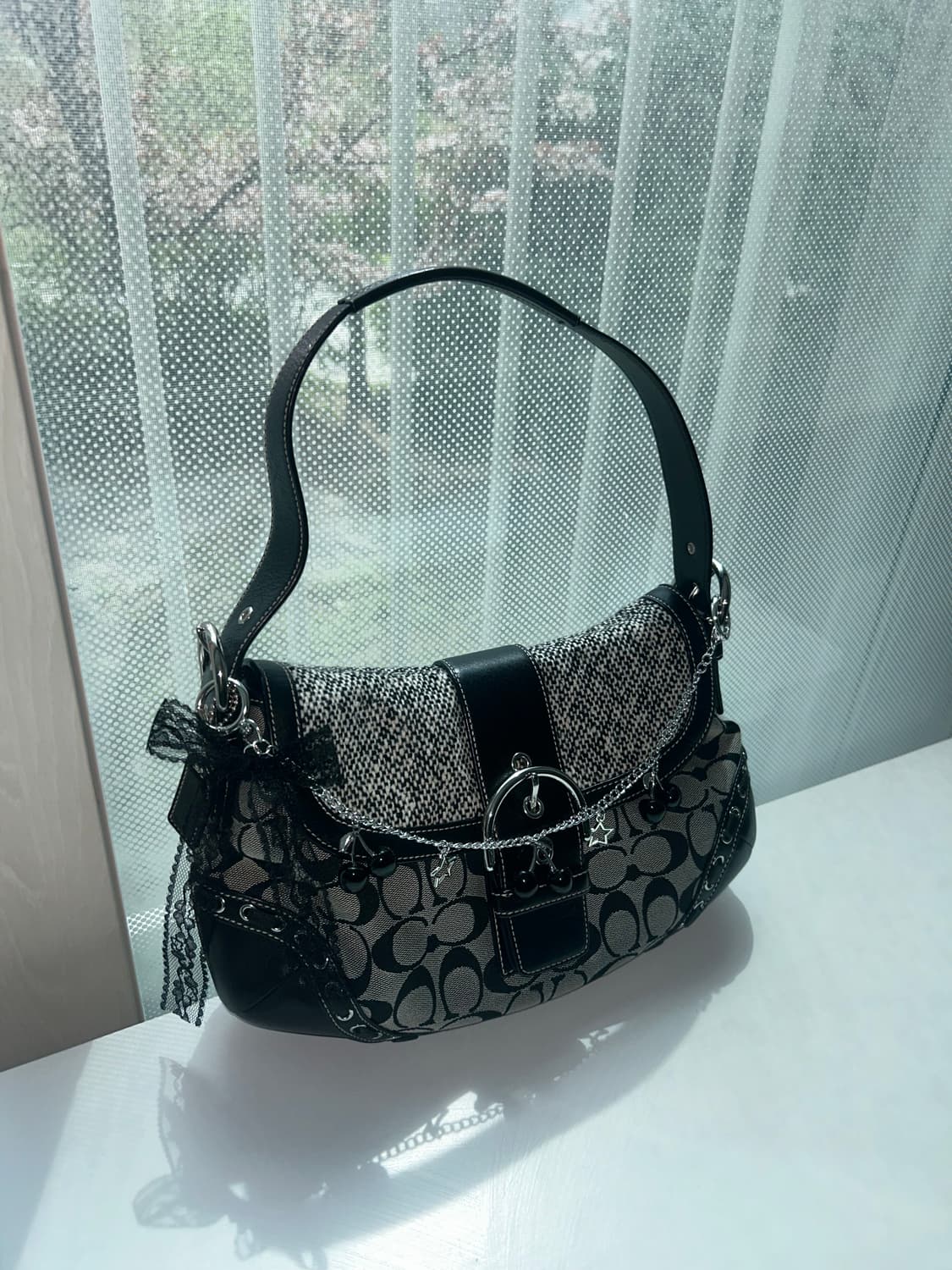 ⭐️없는매물!!!)) Coach 코치 검정 호보 숄더백 상품이미지1