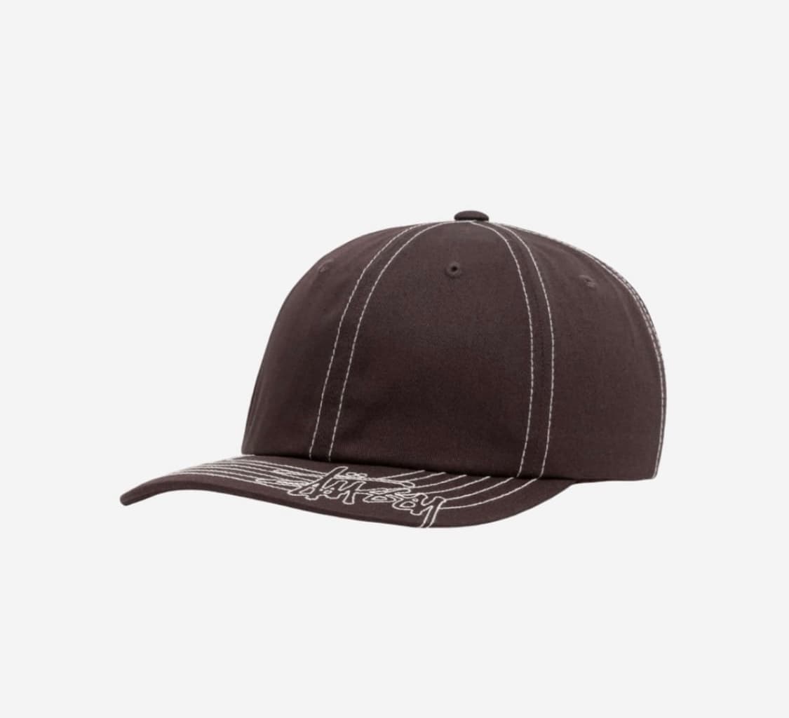 스투시 스티치 모자 캡 브라운 상품이미지1