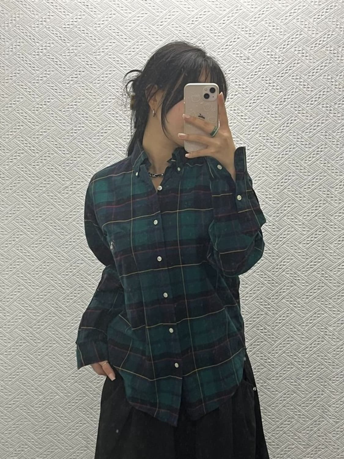 폴로 랄프로렌 블레이크 타탄체크 도그 패치 셔츠 90 C06503 상품이미지1