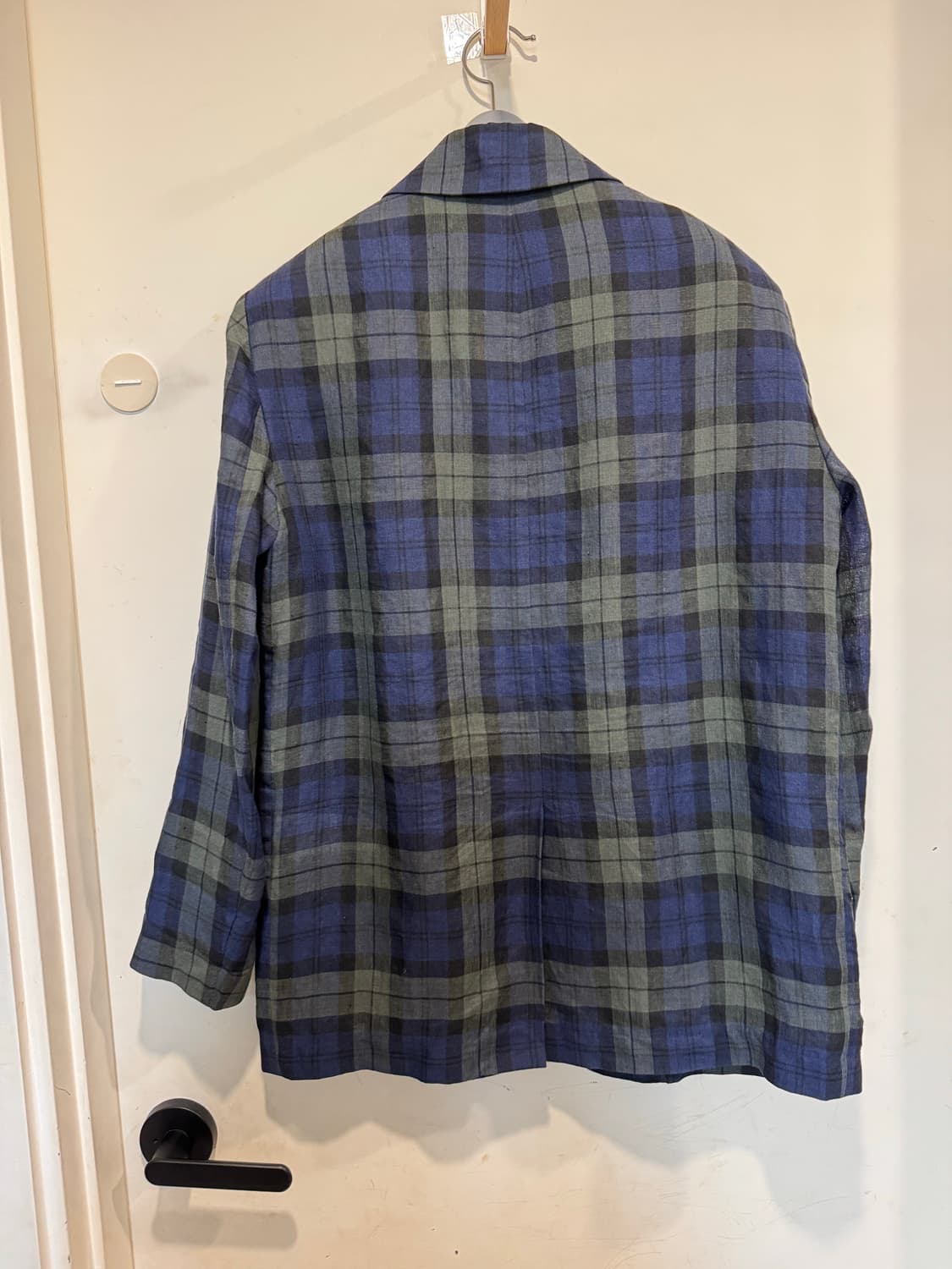 studio tomboy 스튜디오톰보이 체크 린넨 자켓 상품이미지6