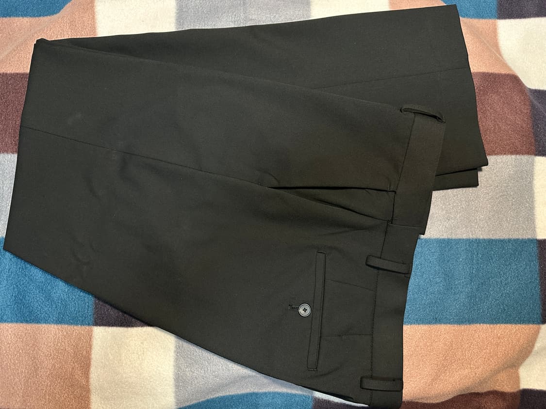 [무탠다드] 세미 와이드 히든 밴딩 슬랙스 [블랙] - 33 상품이미지3