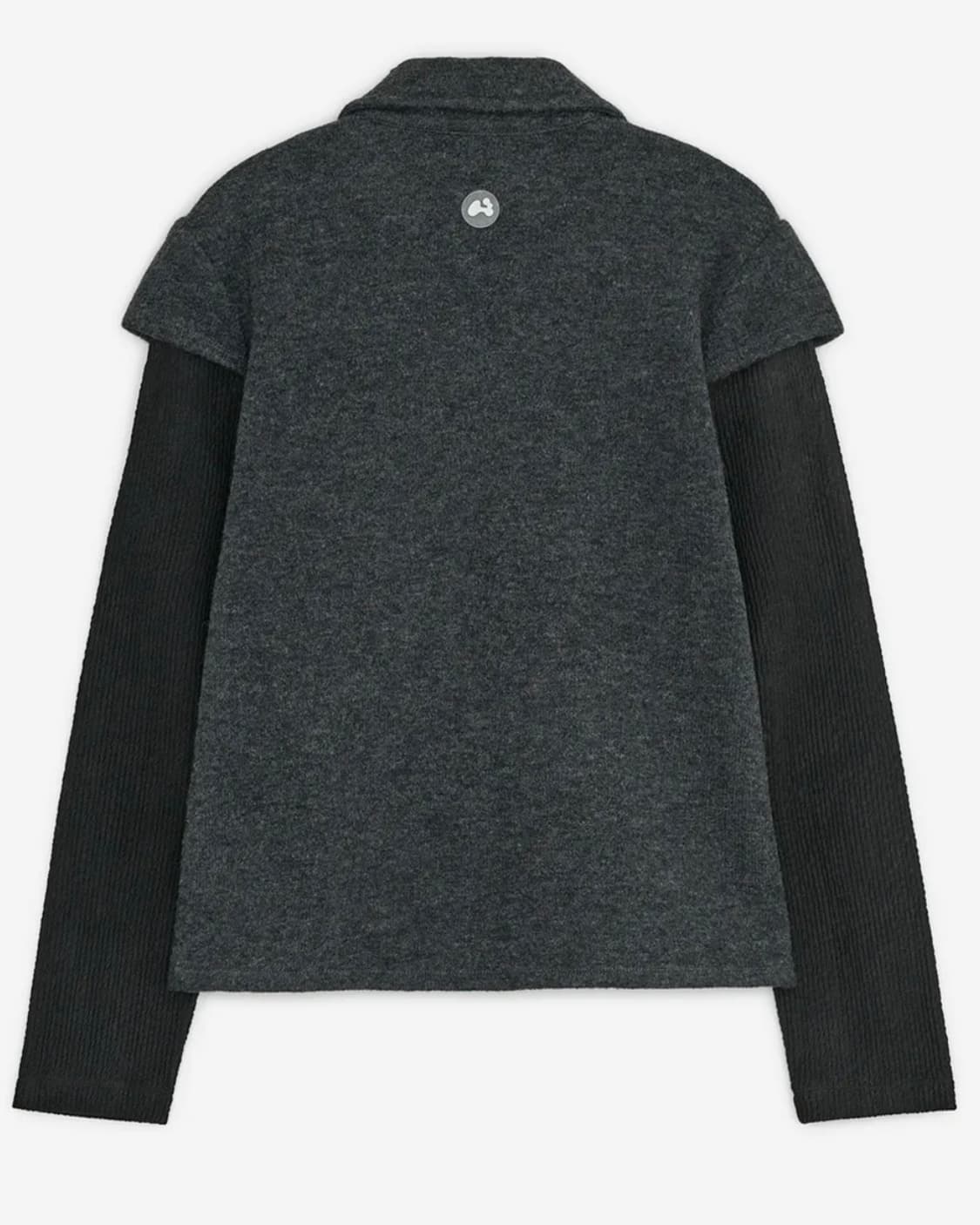 허그유어스킨 라운드 카라 니트 자켓(차콜) 상품이미지2