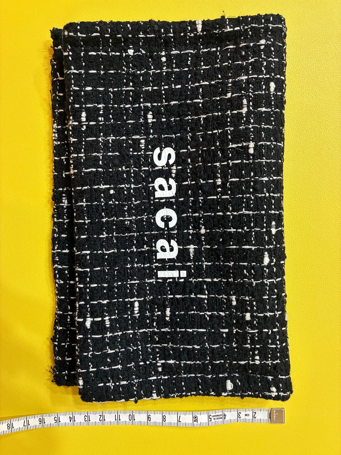 [새상품/정품] sacai 트위드 로고 지퍼 클러치 🖤 상품이미지7