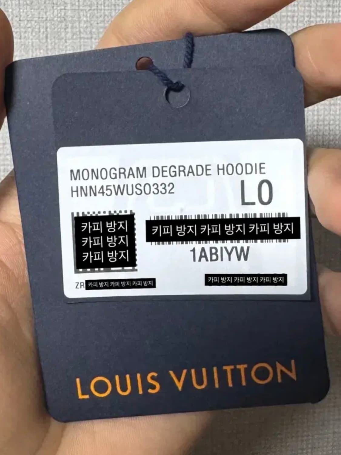 [새 상품/택 보유]루이비통 남성 그라디언트 후드티 L 사이즈 상품이미지8