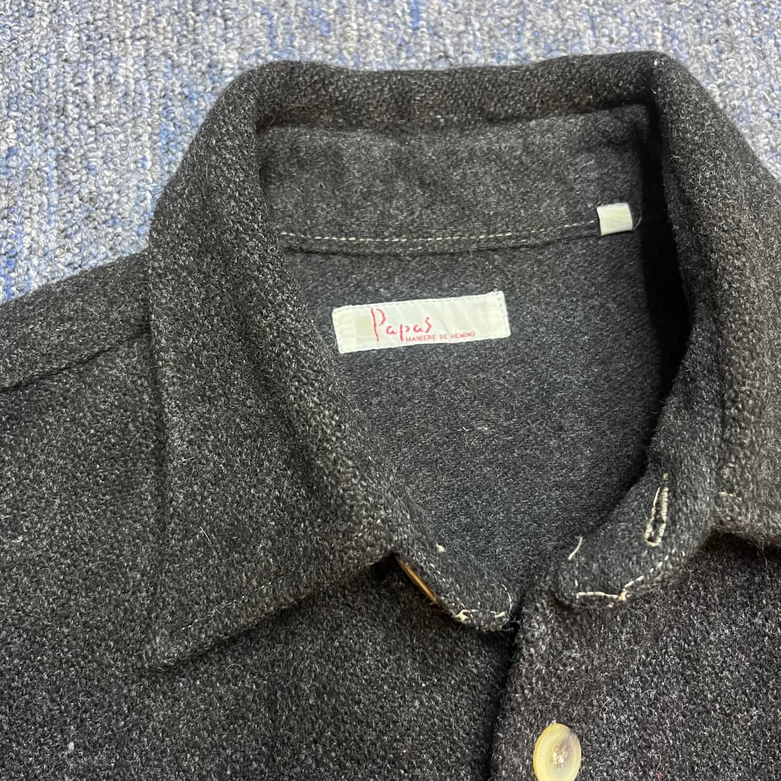 파파스 일본 포켓 모 셔츠 자켓 상품이미지6