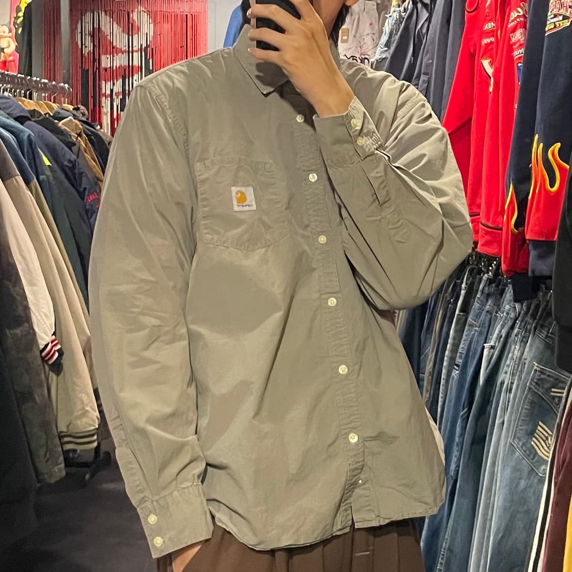 [IM] carhartt 칼하트 그레이 긴팔셔츠 상품이미지3