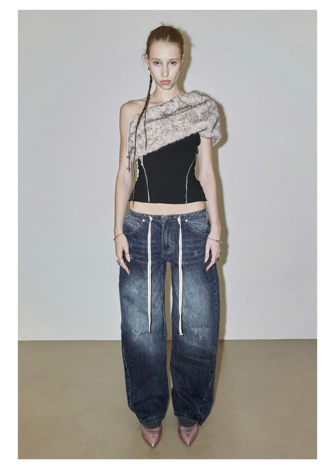 스컬프터 에브리데이 로우라이즈 데님 팬츠 S 상품이미지1