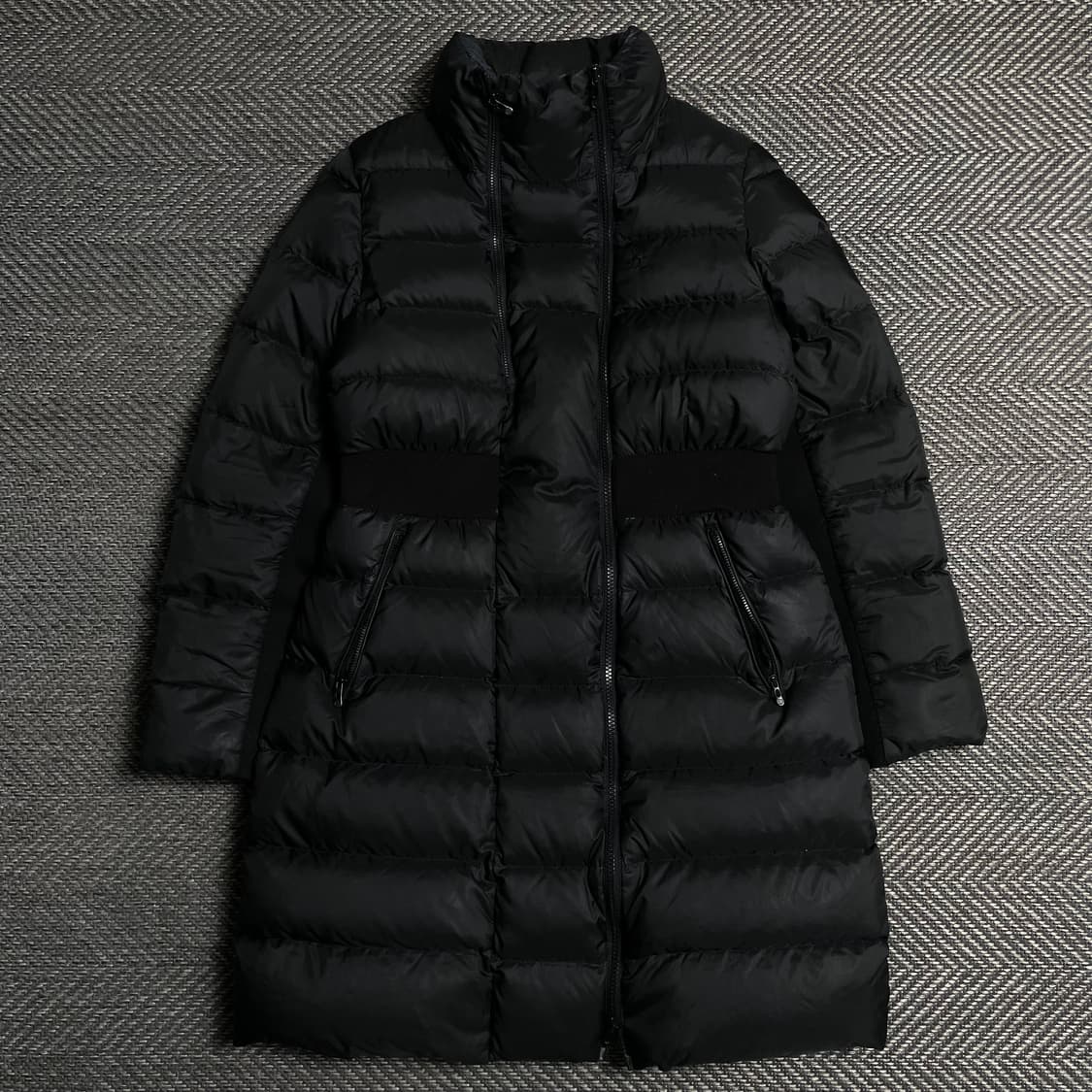 Hazzys 우먼스 더블지퍼 다운 푸퍼 디테일 롱 패딩 점퍼o 5089 상품이미지1