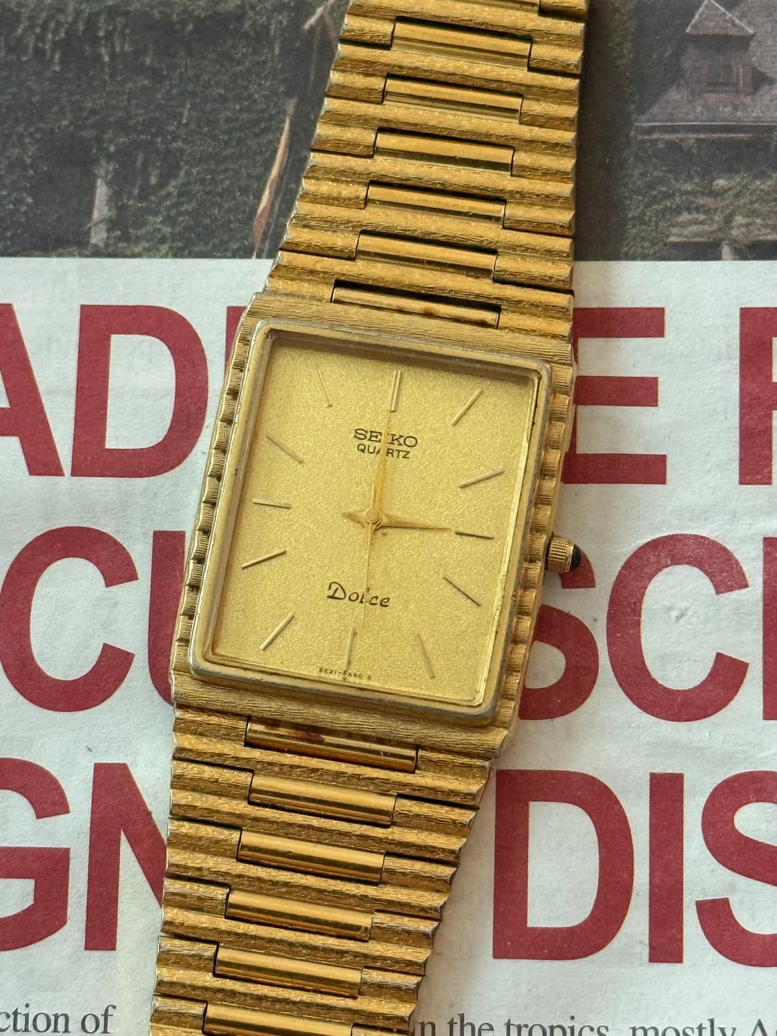 Seiko 세이코 Dolce Gold Square 상품이미지1