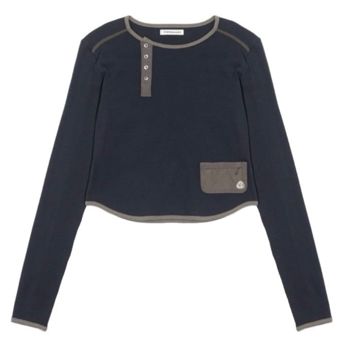 suu 코이세이오 언발란스 슬리브 네이비 상품이미지1