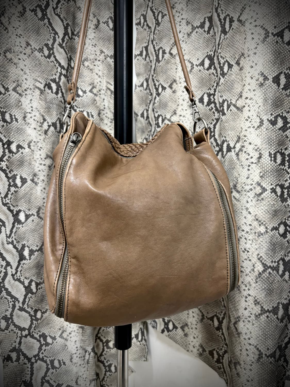 [Y2K Made in italy] Lamb Skin Zip Detail 상품이미지5