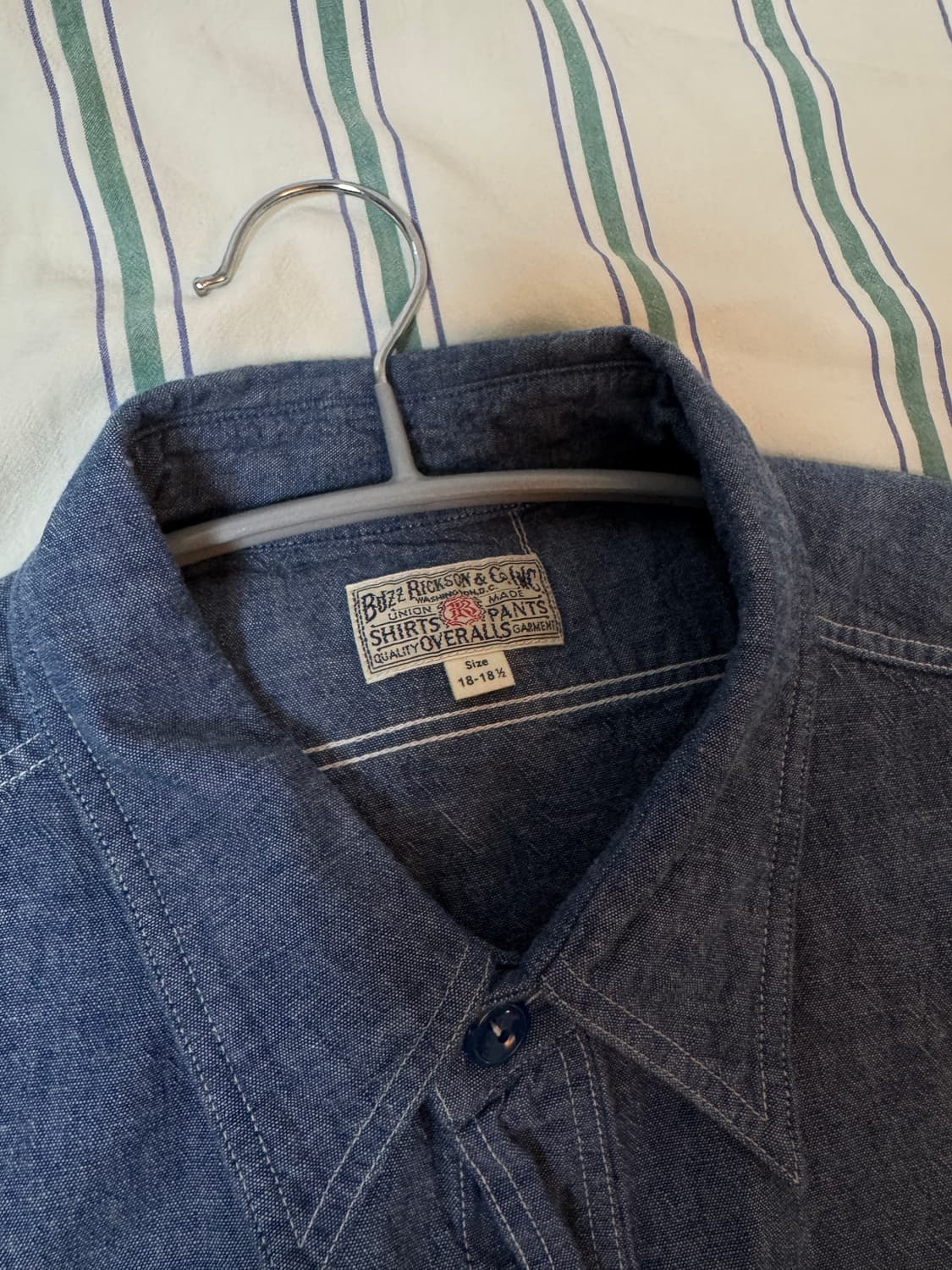 [18-18 1/2] 버즈릭슨 샴브레이 셔츠 상품이미지2