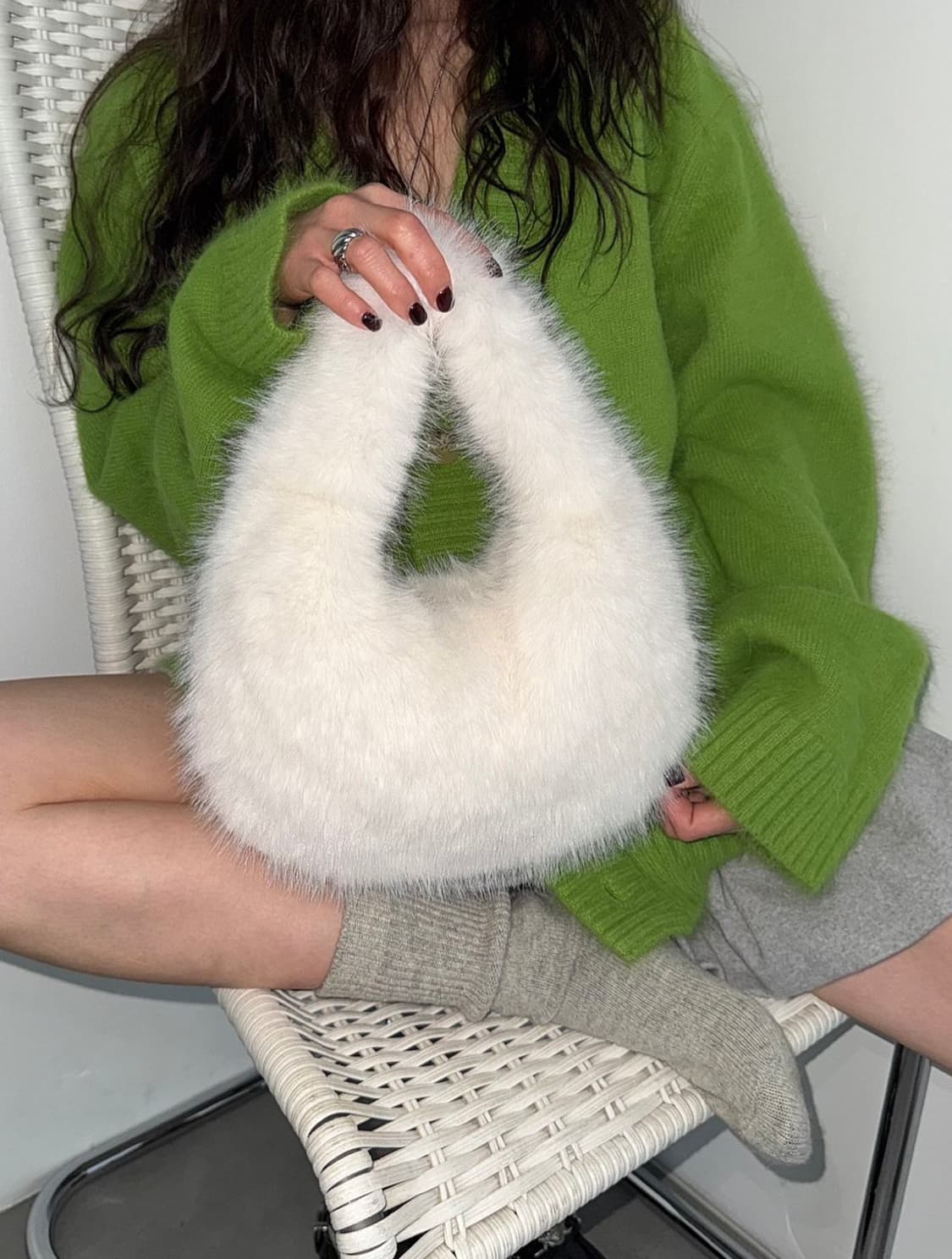 새제품) 코페리 털가방 퍼 토트백 상품이미지1