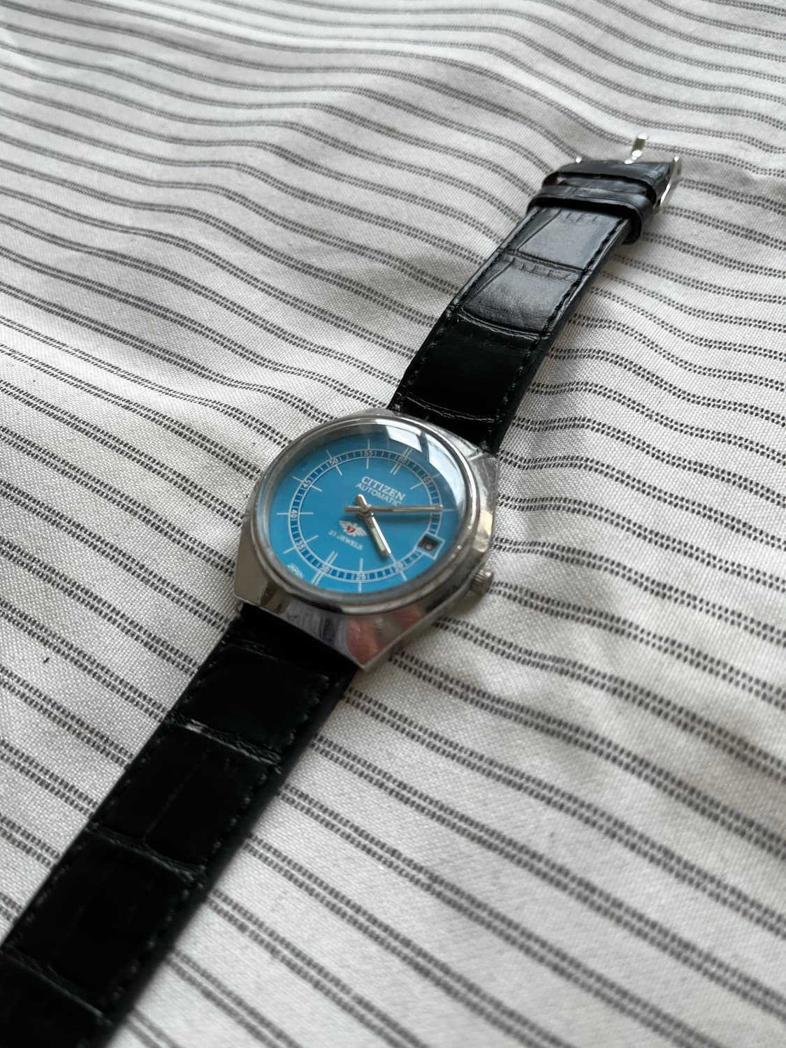 씨티즌 오토매틱 블루 다이얼 드레스 시계 상품이미지4