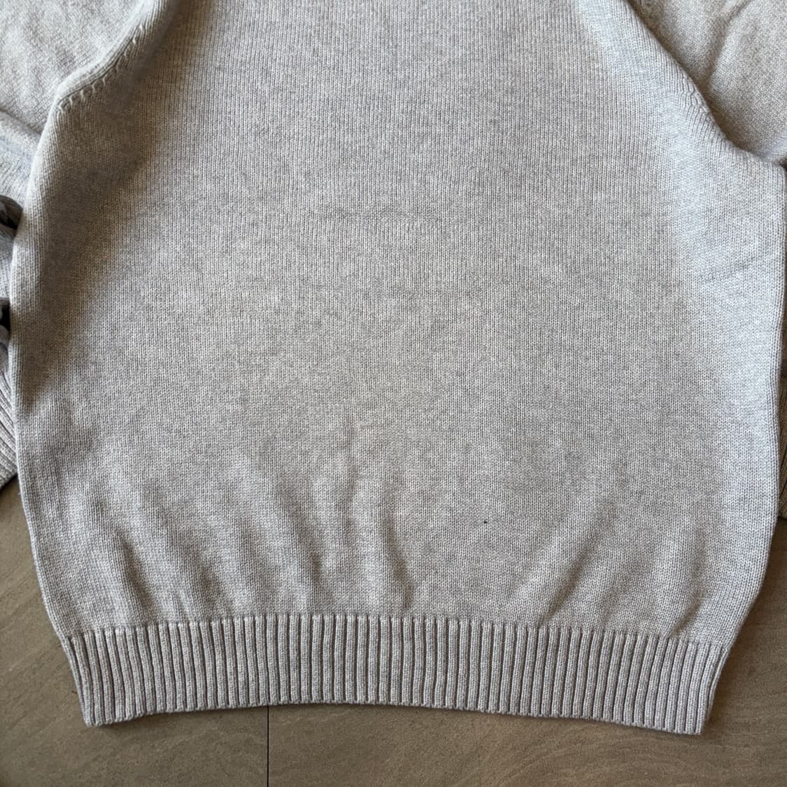 L.L.bean 엘엘빈 그레이 해비 코튼 니트  상품이미지4