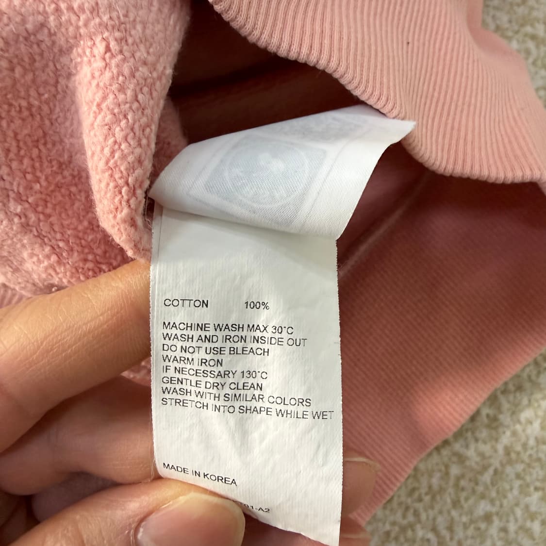 1사이즈 키르시 체리 빅로고 맨투맨 0120T 상품이미지4