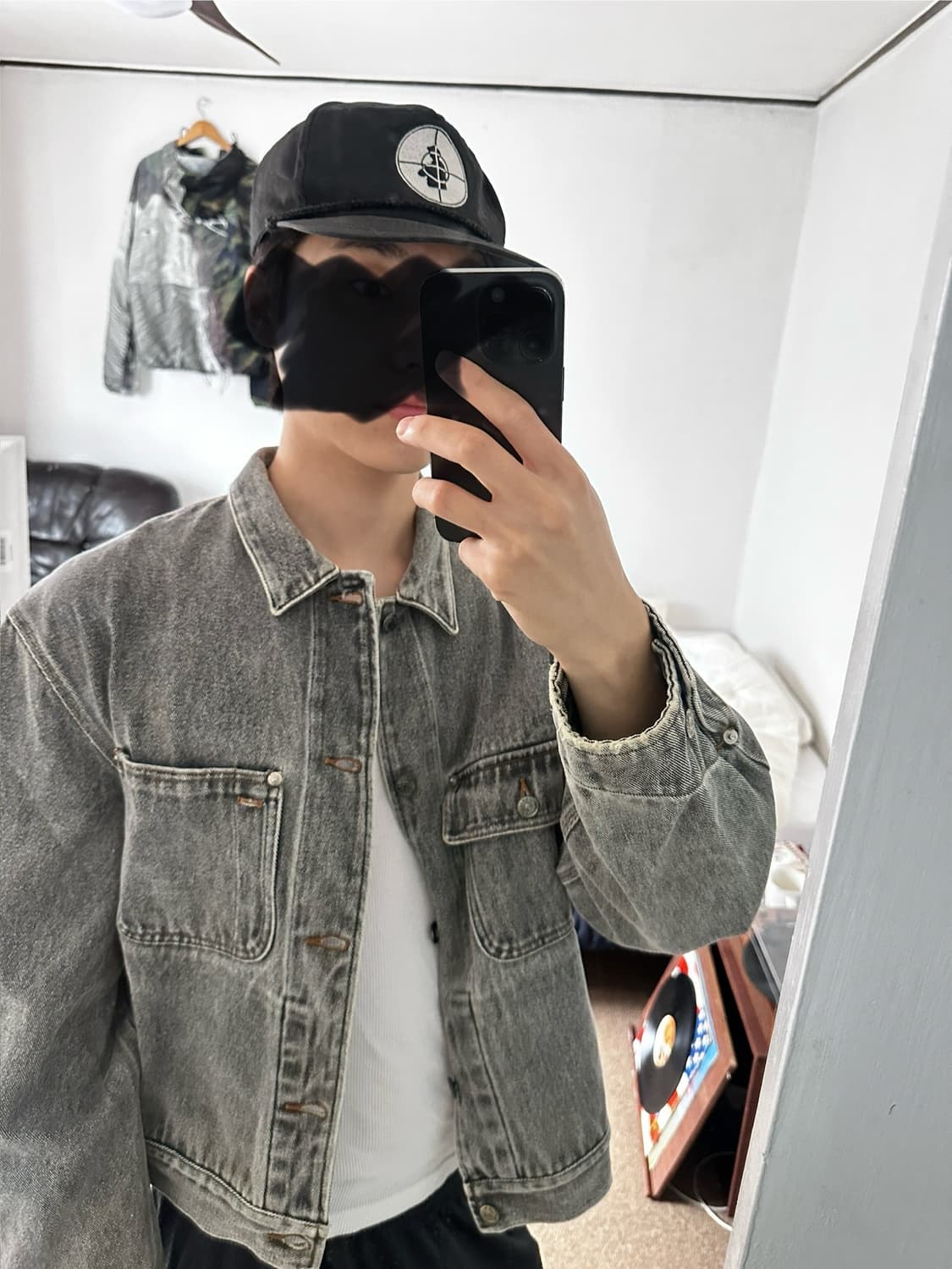 90s usa og polo dungarees denim jacket 상품이미지8