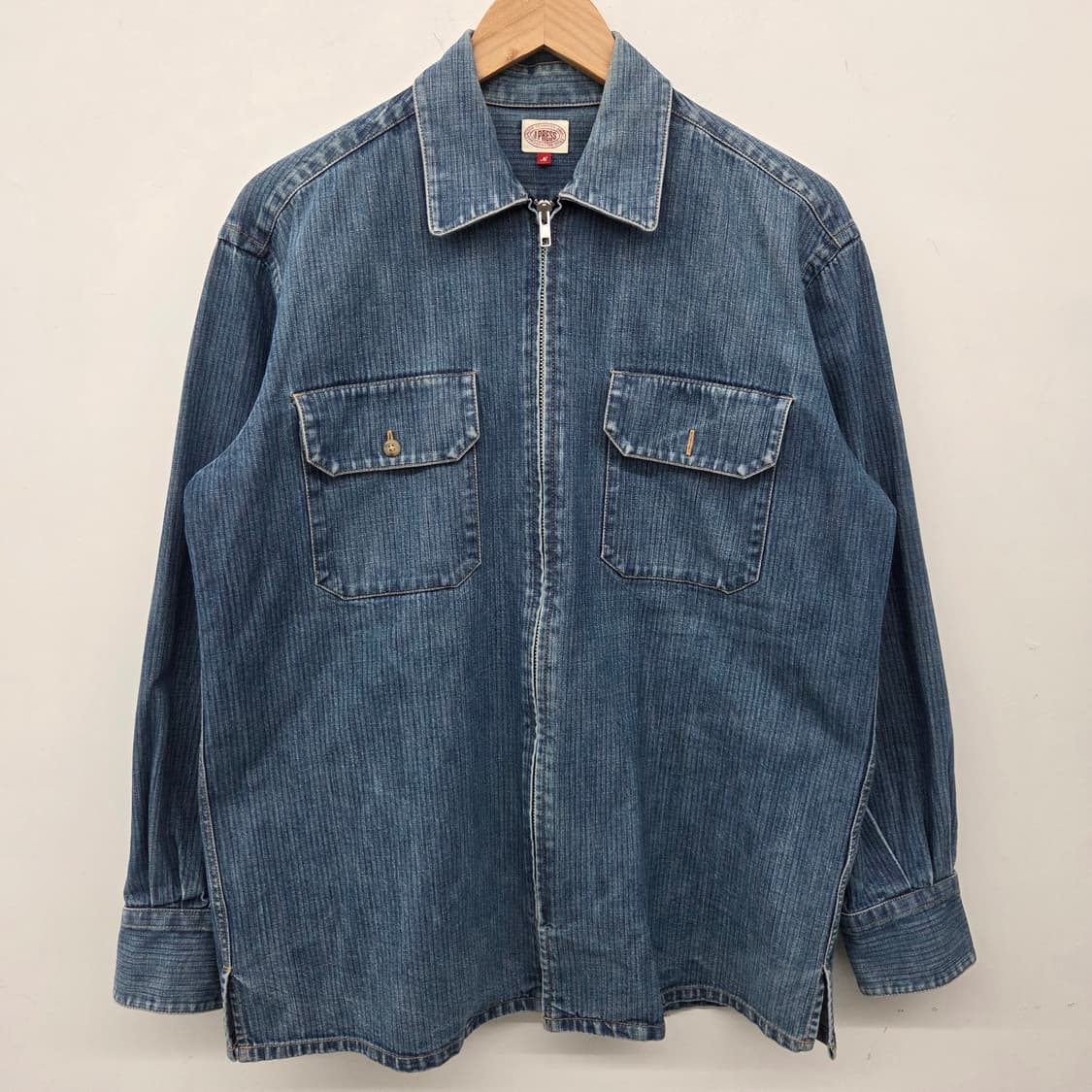 제이프레스 jpress 데님 셔츠 자켓 집업 남m 상품이미지2