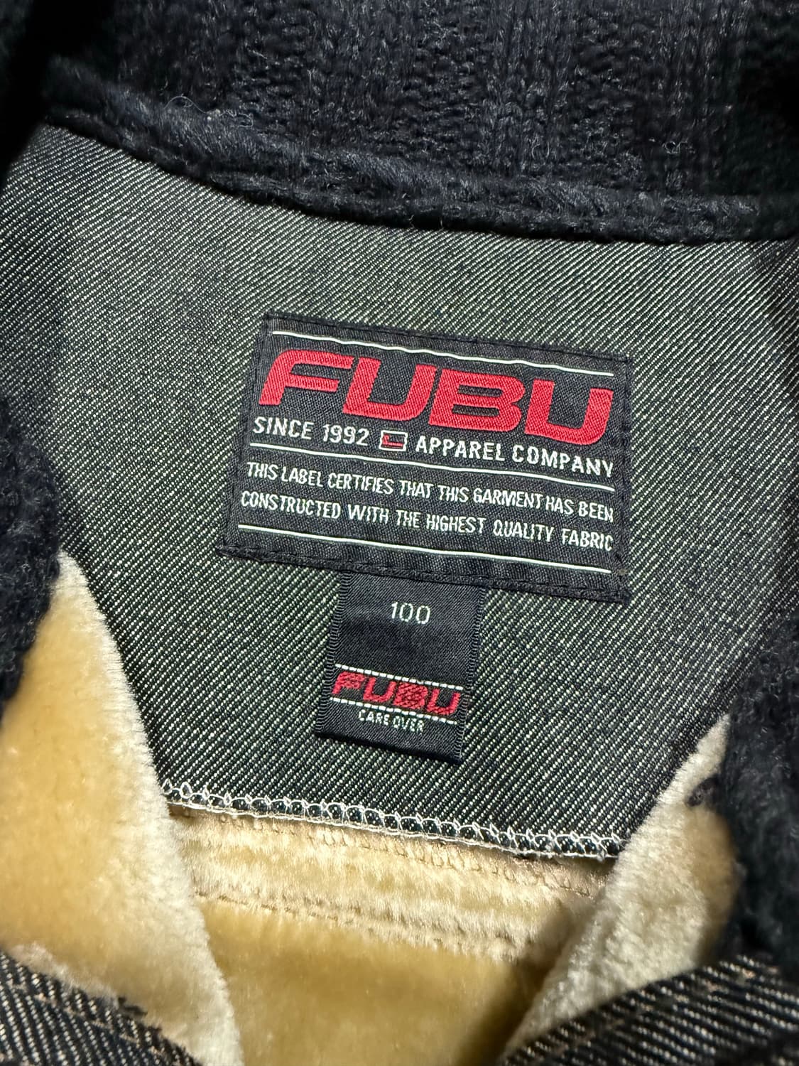 Fubu 푸부 데님 니트 집업 상품이미지3