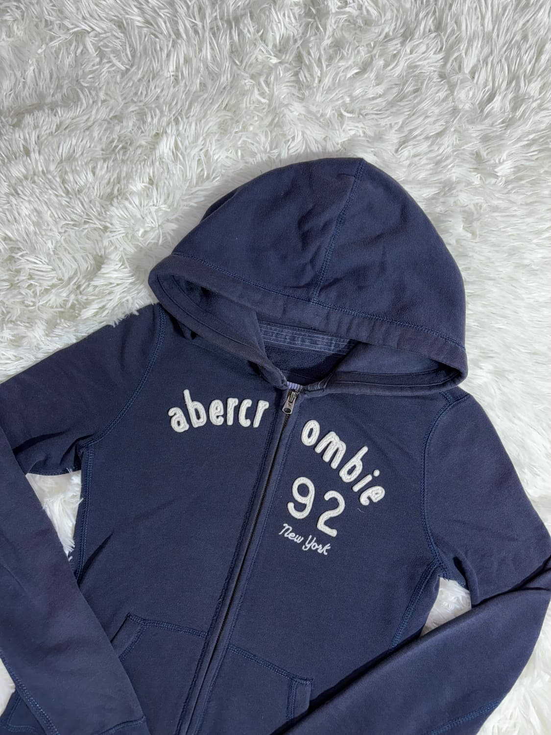 아베크롬비 딱붙핏 네이비 후드집업  상품이미지4