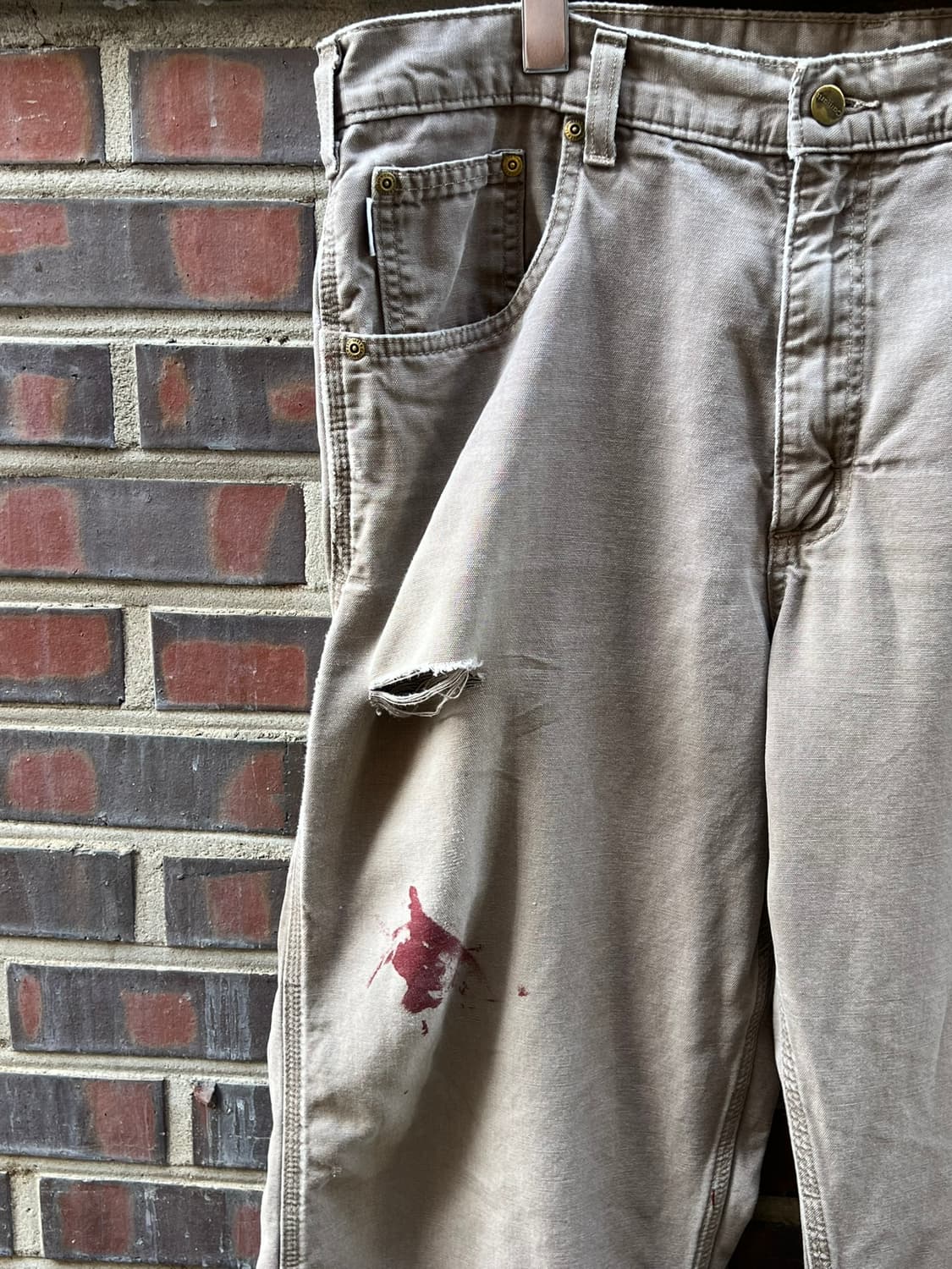 [36] 칼하트 105138 싱글니 카펜터 팬츠 페인트 워크웨어 상품이미지3