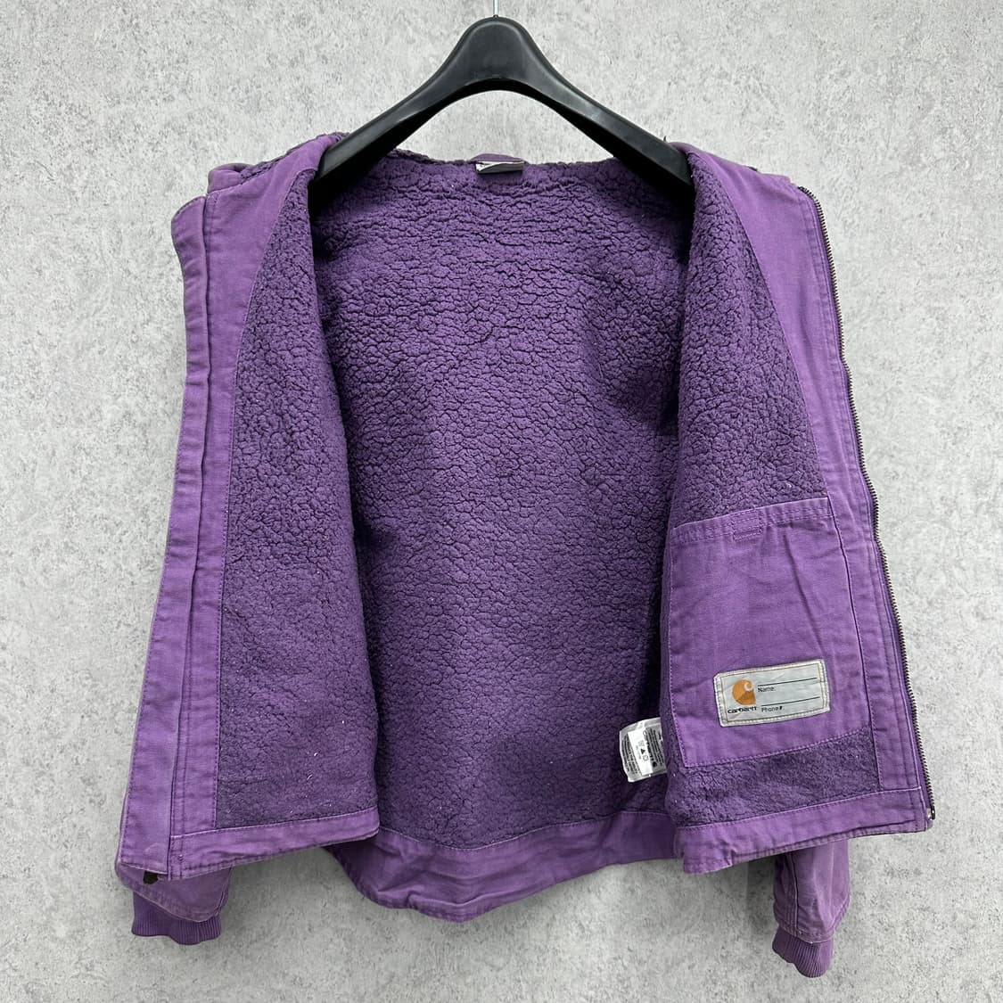 90 칼하트 여자 안감 플리스 후드 워크자켓 상품이미지3