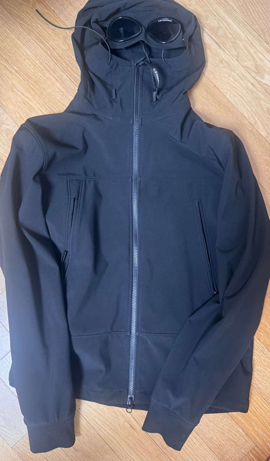 CP. 컴퍼니 쉘-R 고글 자켓 블랙(바람막이) 상품이미지1