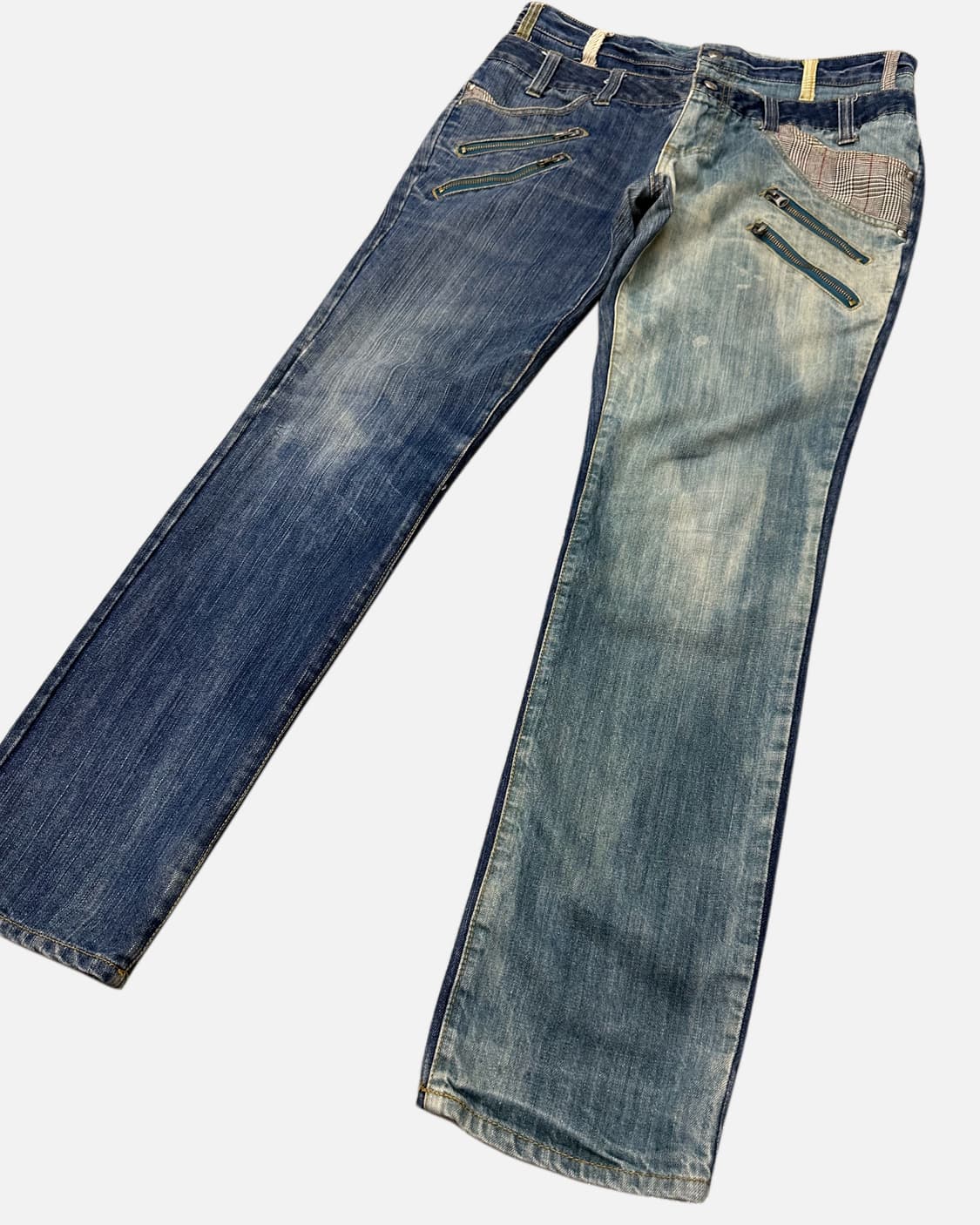 AMP double weist 2-tone punk jean 상품이미지4