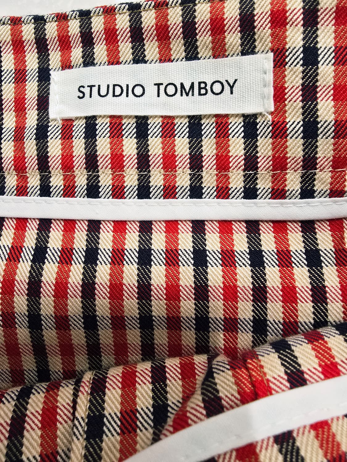 스튜디오톰보이 체크 플리츠 롱 스커트27 상품이미지6