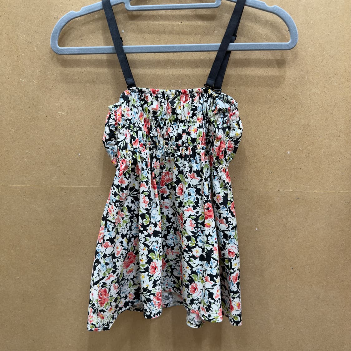 운나나쿨 빈티지 플라워 뷔스티에 브라탑  상품이미지2