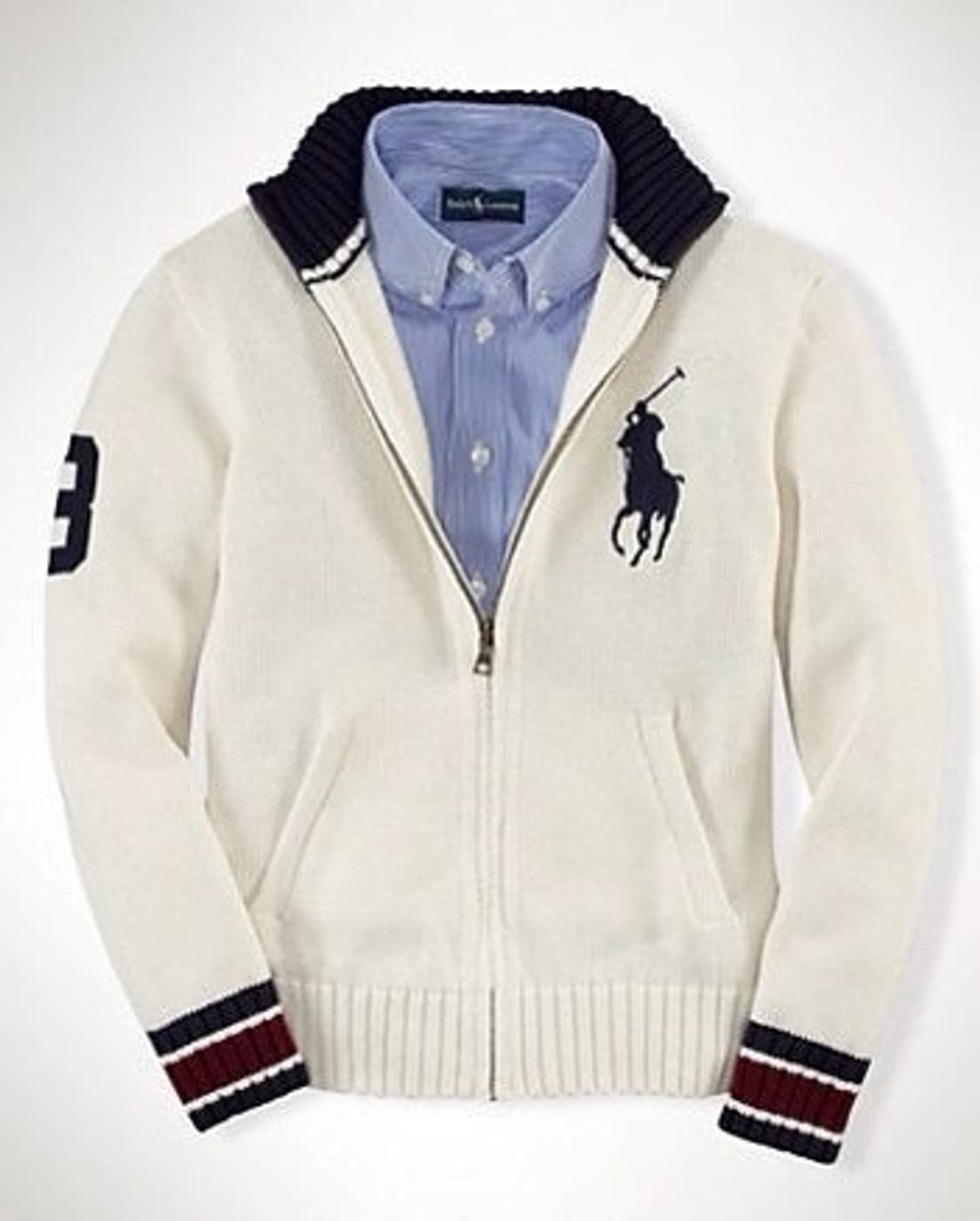 폴로 빅포니 니트집업 구매합니다 상품이미지1